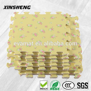 factory price high quality eva foam non-toxic kids foam floor mats, flower mats, baby play mats